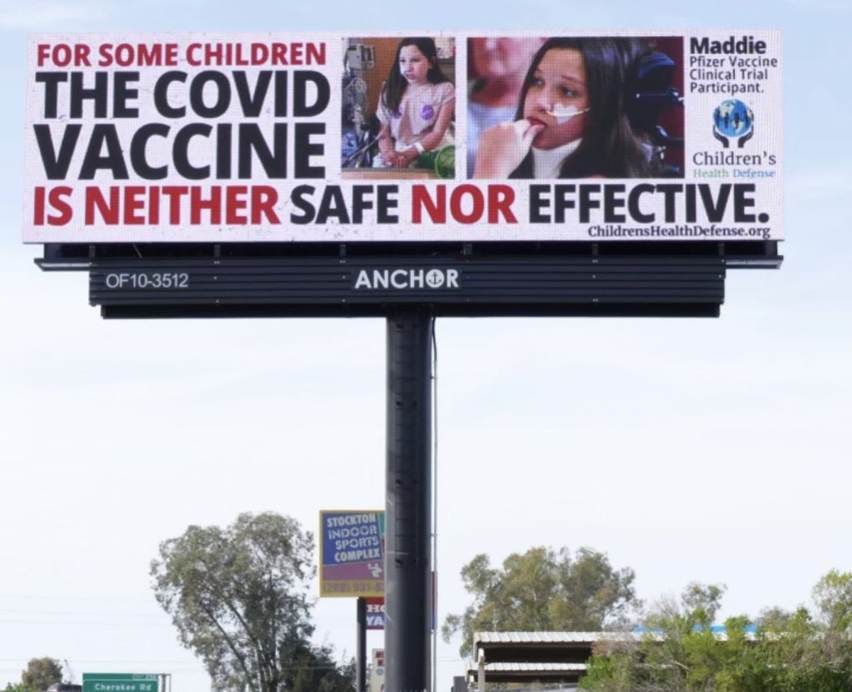 carolina_bonita's tweet image. Our first counter #billboards are out for @JrsGuardianV, the second one here claims that the jabs keeps you strong, our billboards are the reality of this #inoculation! Keep it away from little ones! 5million adverse reaction thousands of ignored #deaths.