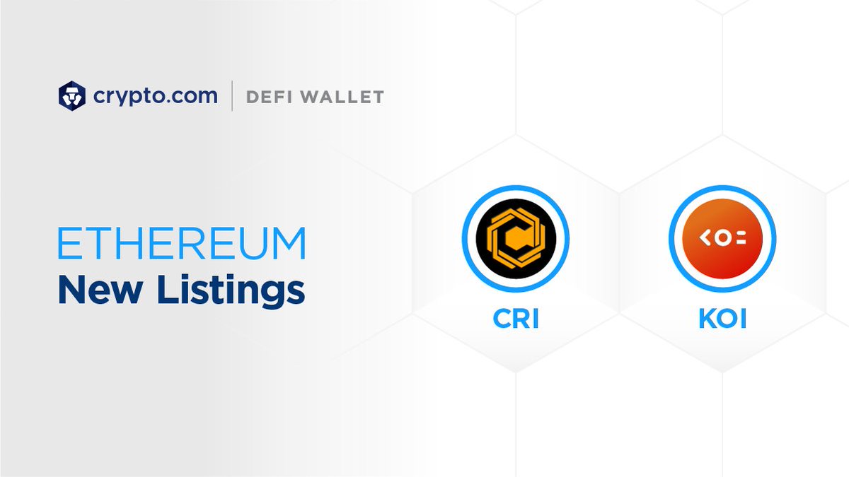 New Ethereum Tokens ✓ Crypto International $CRI ✓ Koi Network $KOI