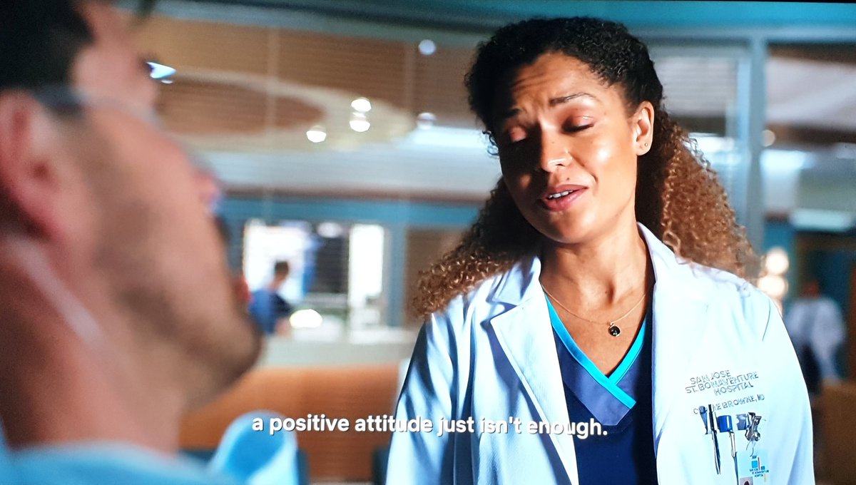 Was watching The Good Doctor on Netflix and then this scene came on - "I'm sorry but sometimes a positive attitude just isn't enough".

That about sums up what depression and anxiety feel like :(