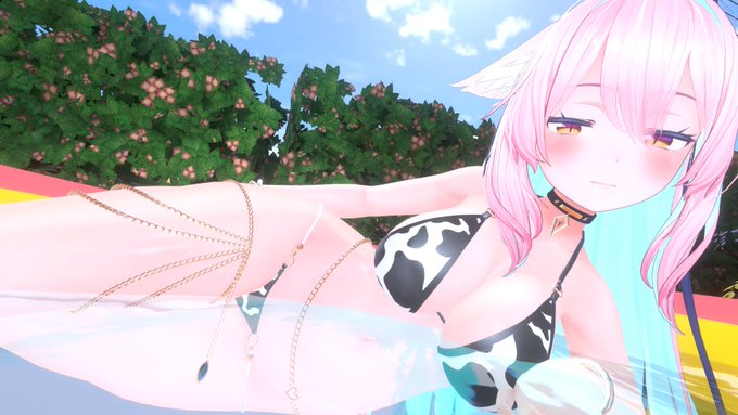 「小さいプールでのんびり」 