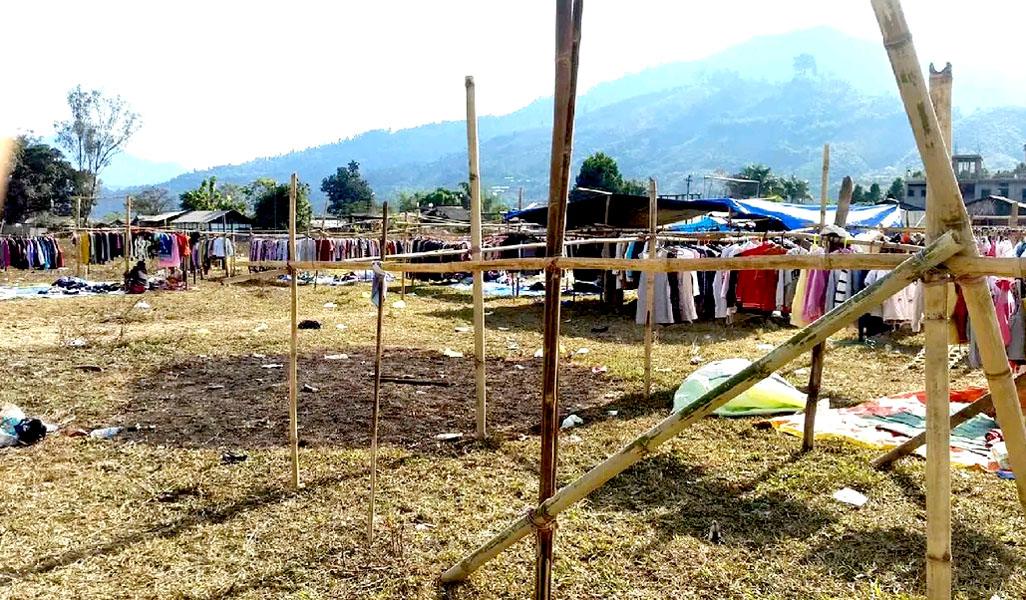 dc_upper's tweet photo. A team of official led by DC, Upper Subansiri Mika Nyori on 7. 7. 2022 carried out a major eviction drive against illegal construction and demolished as many as 102 huts illegally built in the Airfield area, Daporijo. https://t.co/IYcPBFokxa