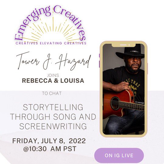 Can’t wait to chat with <a href="/TopangoStargazr/">Topango Stargazer</a> tomorrow on <a href="/instagram/">Instagram</a> Live. #screenwriter #screenwriting #creative #singer #songwriter <a href="/EmergingCr8ves/">Emerging_Creatives</a> <a href="/rebglazerwriter/">Rebecca Glazer</a> <a href="/Louisa_Kendrick/">Louisa Kendrick</a>