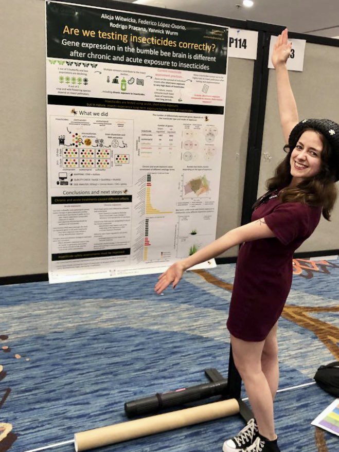 Alicja Witwicka (@aswitwicka) on Twitter photo Thank you #IUSSI2022 for a great conference! So happy to have won the best postgraduate student poster prize ☺️🐝🦋
And of course huge thank you to everyone who contributed to this work <a href="/flopezos/">Federico López 🇺🇦</a> <a href="/RoddyPracana/">Rodrigo Pracana</a> <a href="/WurmLab/">WurmLab</a> Thank you #IUSSI2022 for a great conference! So happy to have won the best postgraduate student poster prize ☺️🐝🦋
And of course huge thank you to everyone who contributed to this work <a href="/flopezos/">Federico López 🇺🇦</a> <a href="/RoddyPracana/">Rodrigo Pracana</a> <a href="/WurmLab/">WurmLab</a>