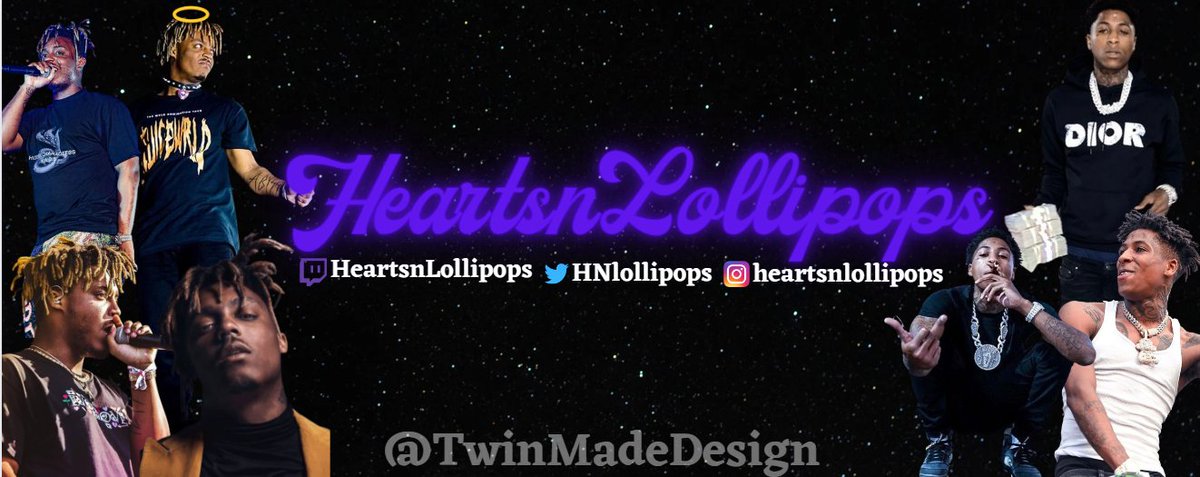Twitch banner design made for @HNlollipops DM if interested