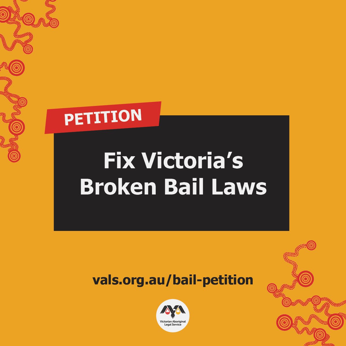Help us get to 2000 signatures on our petition to fix Victoria's broken bail laws – 129 signatures to go

It would be great to get there before the end of #NAIDOCWeek 

#NAIDOC2022 #springst