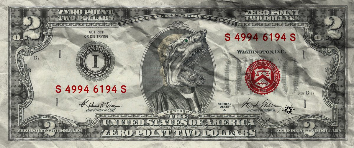 princepermanent's tweet photo. It was mostly #FOMO but I finally picked up an @OldMoneyNFT .2 #RedStamp bill. I'm quite fond of that woman contour. Glad I am now amongst the ranks of those who hold every stamp color. Still time to get in, fam. Don't hesitate! #OM #CNFT #NFT #NFTCollector #CNFTCommunity https://t.co/0AAgt4Bslx