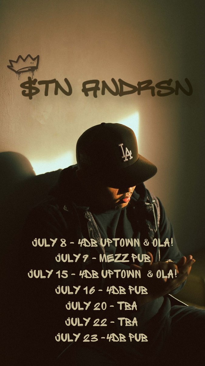 TheStanAnderson's tweet photo. Lets turn up on these dates! https://t.co/bvAbWHGujZ