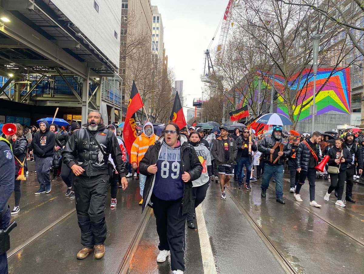 Rain, hail or shine……nothing will stop mob attending the NAIDOC March in Melbourne! #NAIDOC2022 #NAIDOCWeek2022 #NAIDOCWeek