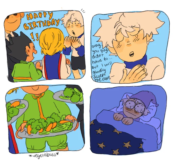 meant to post this 6 hours ago 😴 killua birthday ^.^ 