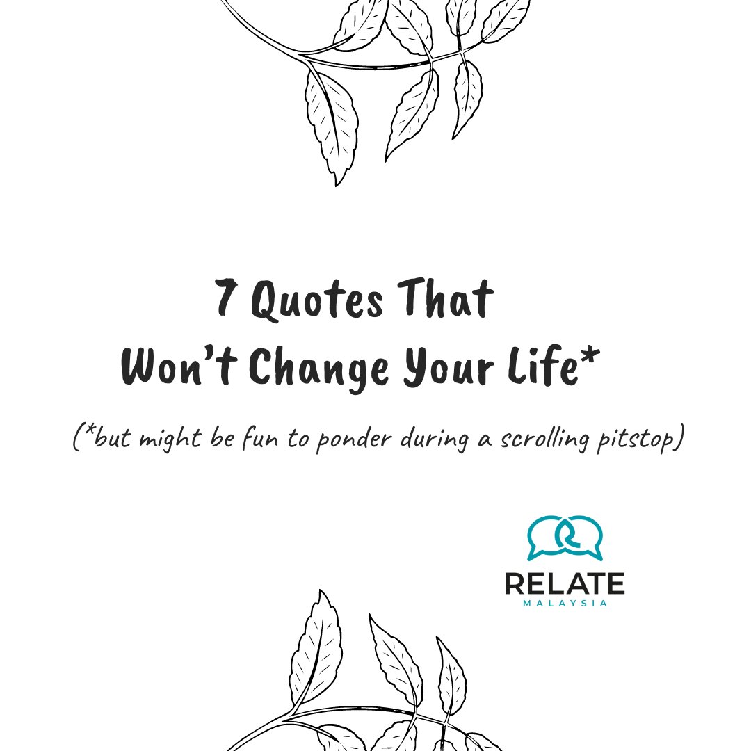 relatemalaysia's tweet photo. Some quotes for heading into the weekend - wishing you all a pleasant one🙏🙏 1/2

#mentalhealth #quotes #health https://t.co/O90AuiYR9t