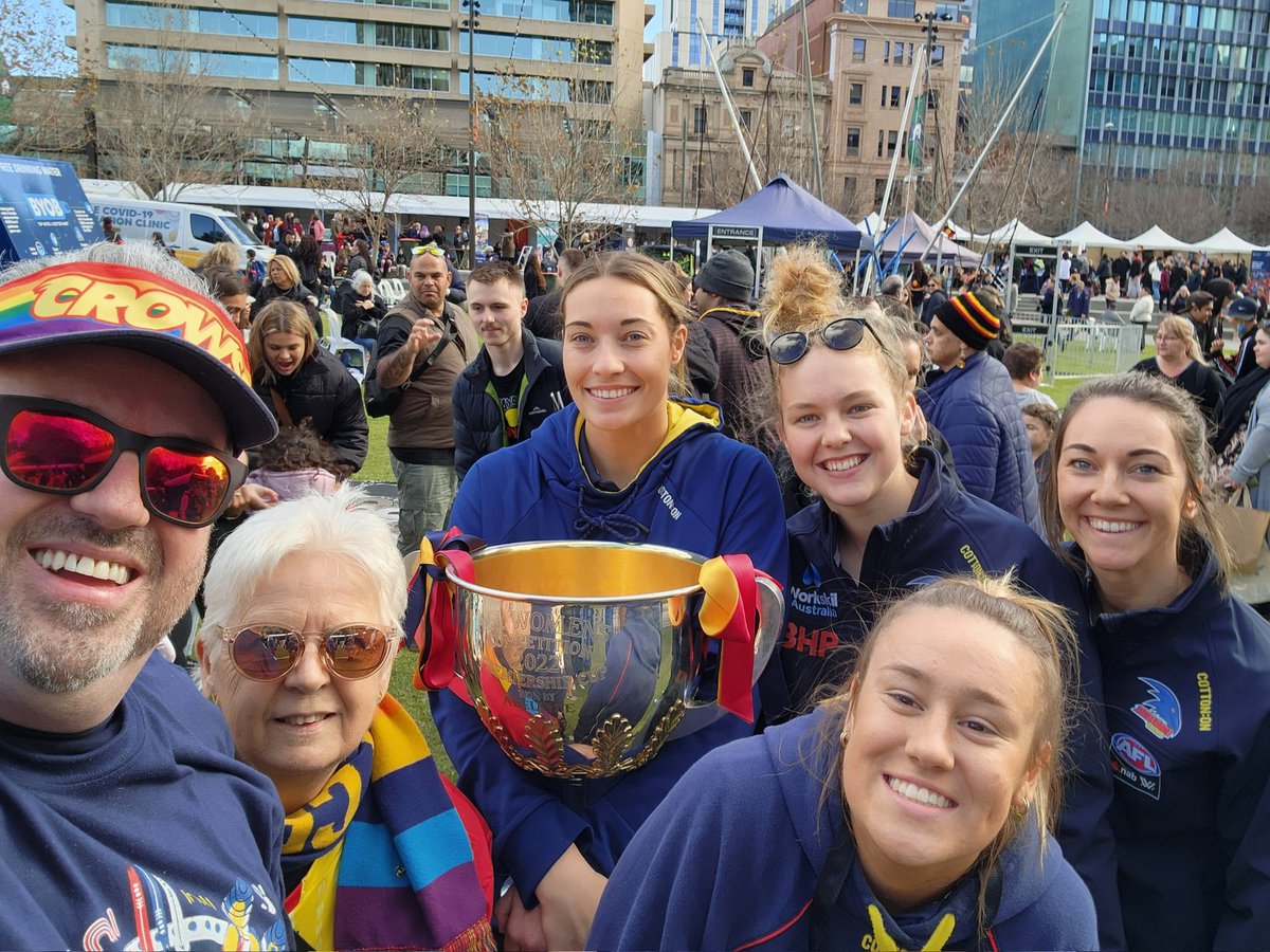 Thanks Jeremy at @Adelaide_FC for inviting us to join the club again to march, provide support, visibility and getting us involved to #GetUpStandUpShowUp for #NAIDOCWeek2022 Great seeing the @CrowsAFLW as well!