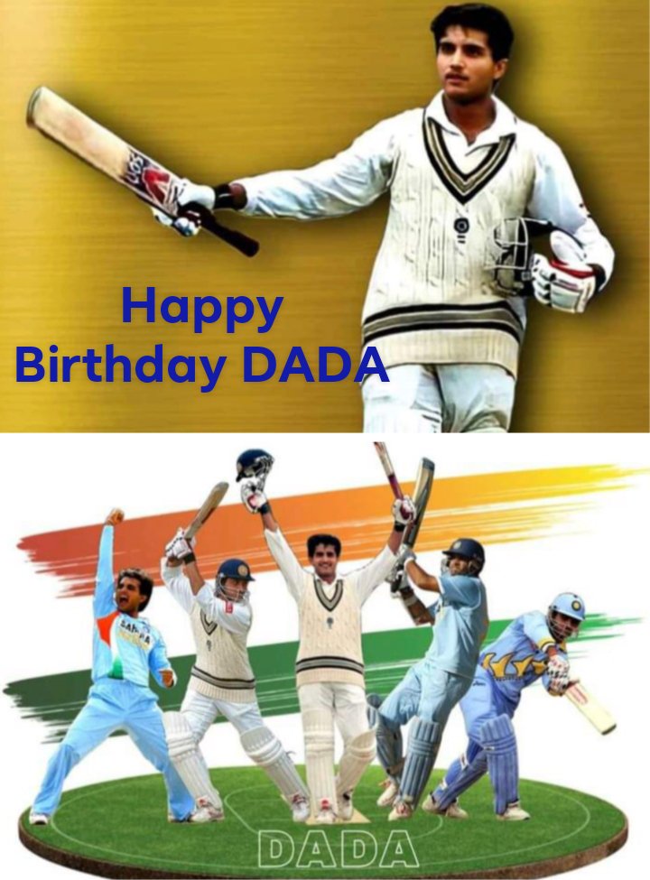 Koustav07980291's tweet photo. Happy Birthday #DADA🎂🎉🎊
@SGanguly99 https://t.co/qDMZuk7Ole