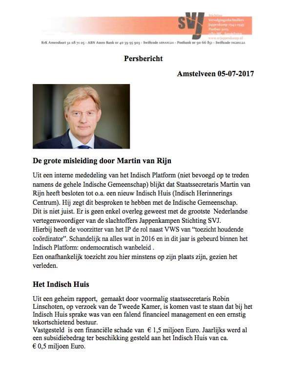 BernadetteGrond's tweet photo. Terugblik 2017 toen "De Grote Misleiding van Martin van Rijn" persbericht.
Moeite waard om te lezen.
#indischplatform2.0
#77jaarwachten #nederlandseregering
#Indischekwestie #Erkenning #stopnegeren #bersiap #backpaysalarissen enz
Nog niet goed opgelost.
Daarom haal ik naar op. https://t.co/utrX84eaqs