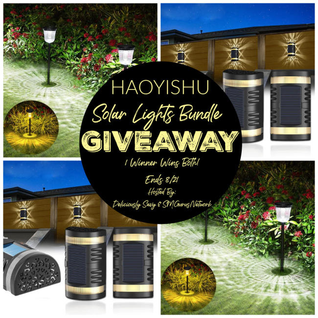 PinkNinjaBlogg's tweet photo. 🎉 GIVEAWAY ALERT! 🎉

Enter To #WIN The @HAOYISHU Solar Lights Bundle #Giveaway! (1 Winner Wins Both The Solar Path Lights &amp; The Solar Fence Lights!) @DeliciouslySavv  #Haoyishu #BackToSchoolGiftGuide2022🚍

Enter Today &amp; Good Luck! ➡️ https://t.co/C8xrZ6Fs3K https://t.co/UDQ7LBx0mL