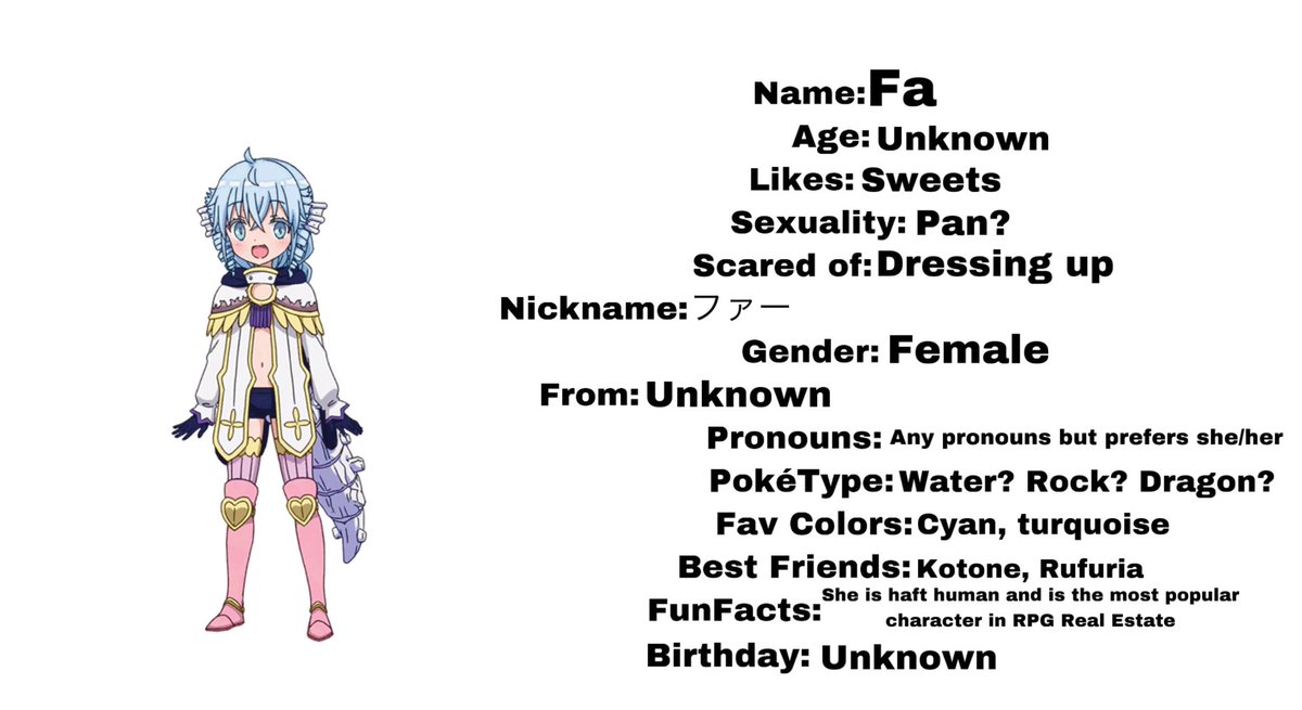 animehelpguide's tweet photo. Fa-San profile #anime #RPGRealEstate https://t.co/7LkZZqYYEp