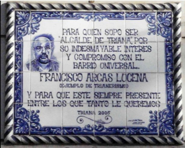 Te has ido un día de presentación de la Vela, y dejas a Triana con el alma encogía. El domingo cuando fuimos a verte al hospital, hicimos planes para esta Vela. Tito que putada !!! Te lloraremos y reiremos por igual recordándote. Alcaide humilde y sencillo llamado Paco Arcas. DEP