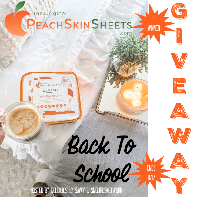 PinkNinjaBlogg's tweet photo. 🎉 GIVEAWAY ALERT 🎉

Enter to #WIN with our #PeachSkinSheets Back To School Giveaway!

HURRY and get your entries in ... this one ends 08/17/2022! 

Enter the @PeachSkinSheets #GIVEAWAY ➡️ https://t.co/dpxxpIkbAT 

#BackToSchoolGiftGuide2022🚍 @DeliciouslySavv https://t.co/FWEokiWzBD