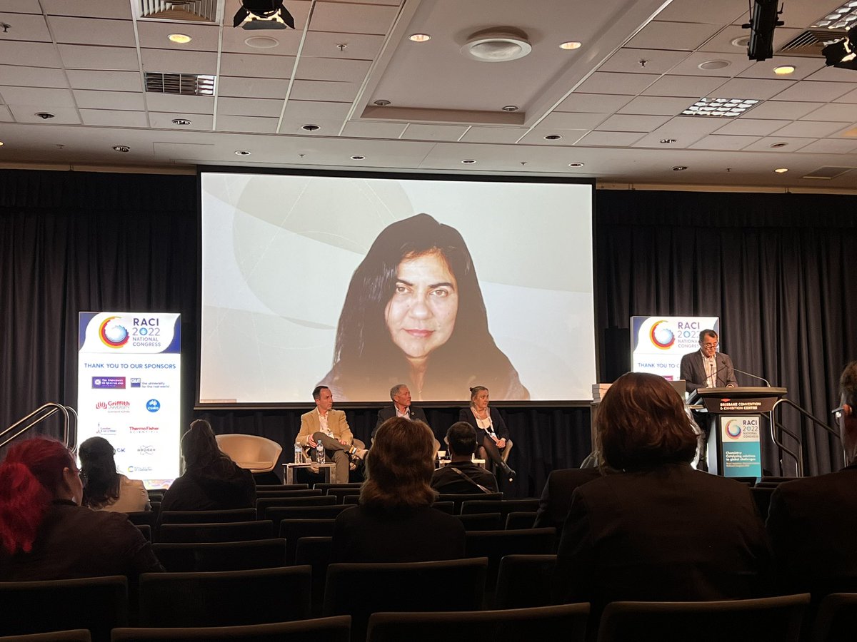 Amazing week at the #RACI2022, and keen for this final plenary panel discussion on building a resilient planet!