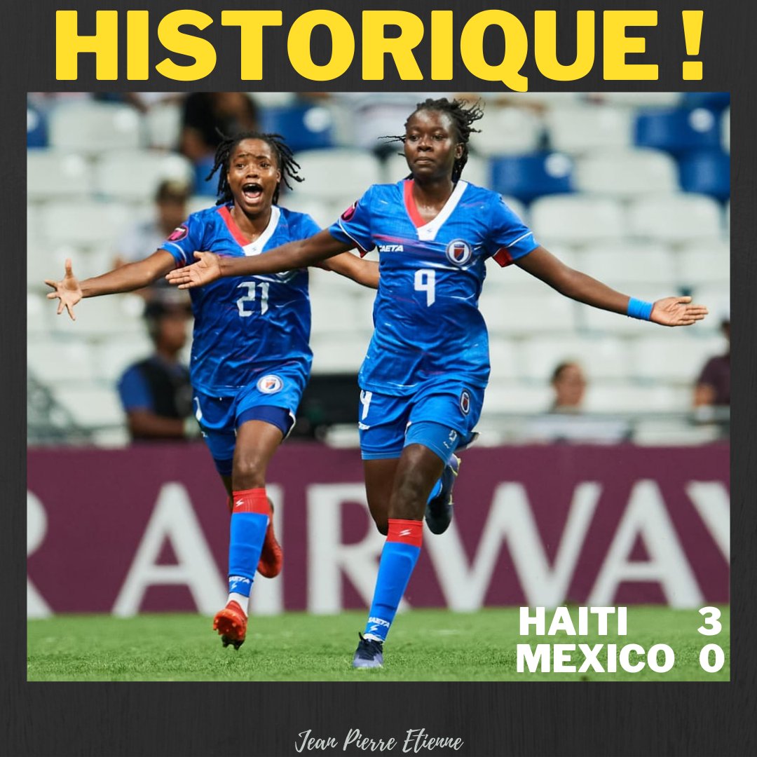 jpehaiti's tweet photo. H I S T O R I Q U E !!! 🇭🇹🇭🇹🇭🇹⚽️ https://t.co/VMMpVawGyG
