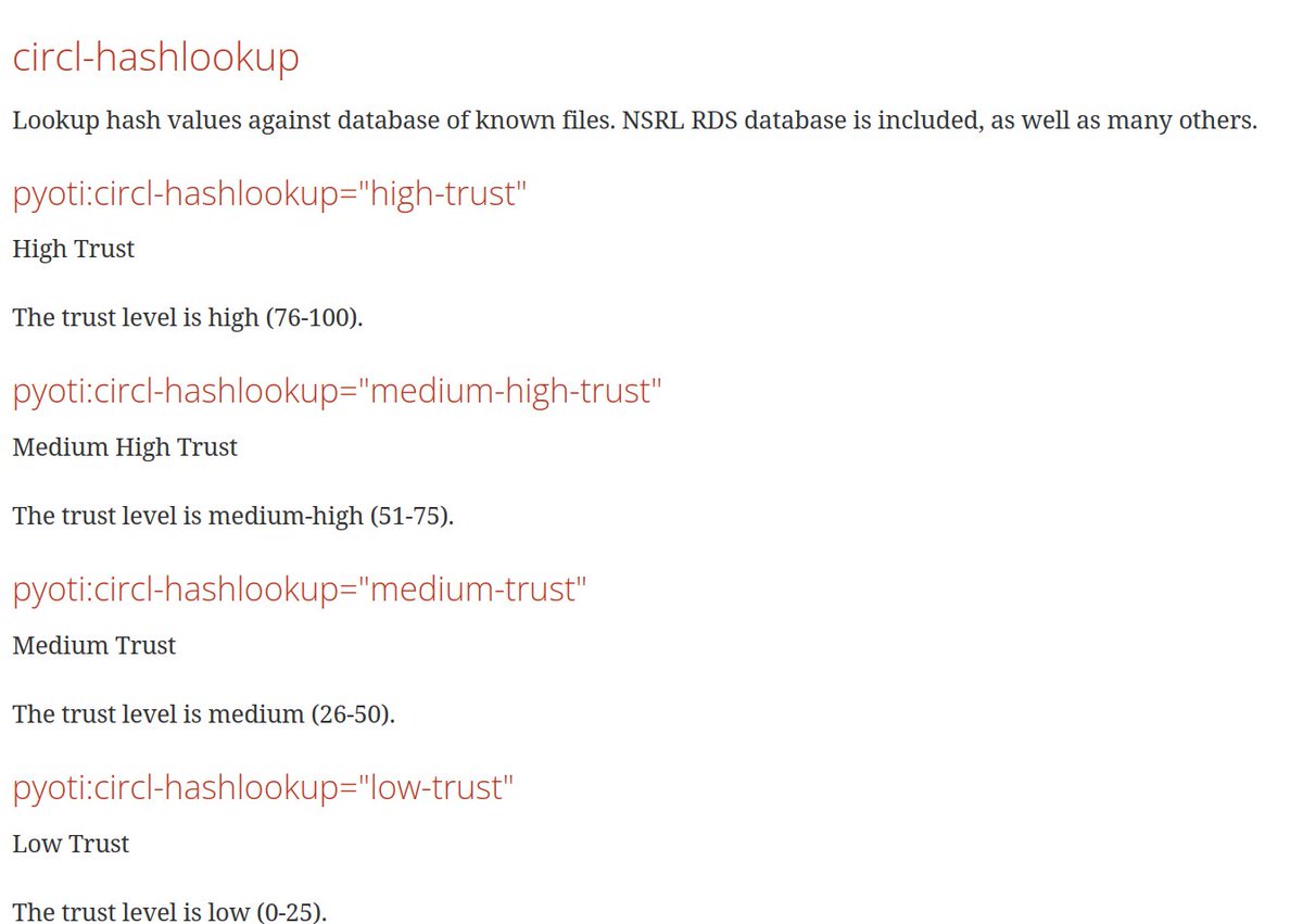 New PyOTI taxonomies in MISP from <a href="/RH_ISAC/">RH-ISAC</a> <a href="/th3jiv3r/">th3jiv3r</a> has been added. 

Another clever use of taxonomies to set the level of trust on attributes and objects in MISP including <a href="/circl_lu/">CIRCL - @circl@social.circl.lu</a> hashlookup.io. 

misp-project.org/taxonomies.htm…