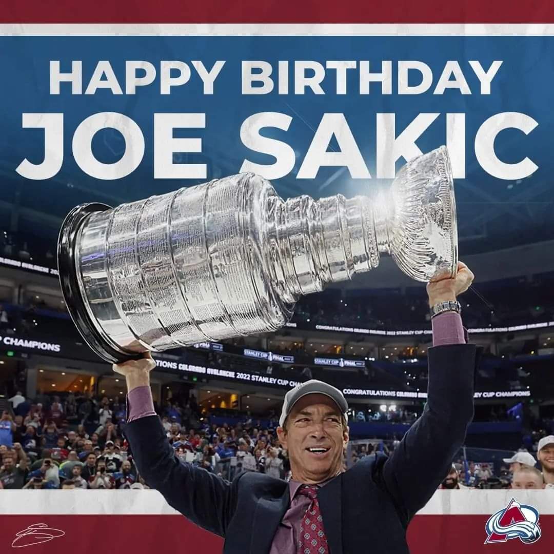 Everyone wish Joe Sakic happy birthday         