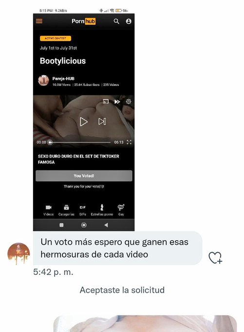 Recuerden que estamos dando Regalitos 🎁 a Todos los que voten por nosotros en el concurso hub ⚫🟠 👇🏻  https://t<a href="/tag/pornhub"class="tags"><span>#pornhub</span></a><a href="/tag/10m"class="tags"><span>#10m</span></a><a href="/tag/parejahub"class="tags"><span>#parejahub</span></a>