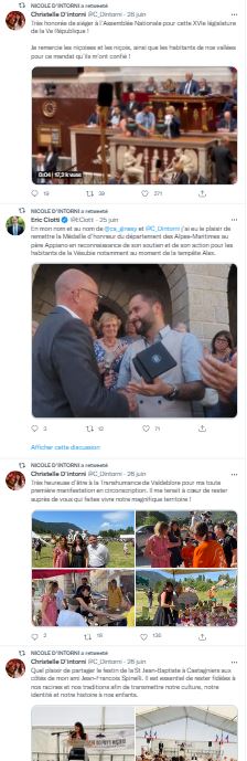 EtienneBaldit's tweet photo. Ce compte au nom de Nicole d'Intorni (@intorni), non-affilié à Nice Matin, est exclusivement consacré à relayer les tweets de Christelle d'Intorni et d'Eric Ciotti, qui a poussé l'investiture de la députée en remplacement de Marine Brenier, proche d'Estrosi et poussée hors de LR https://t.co/JTdHl8u6D7