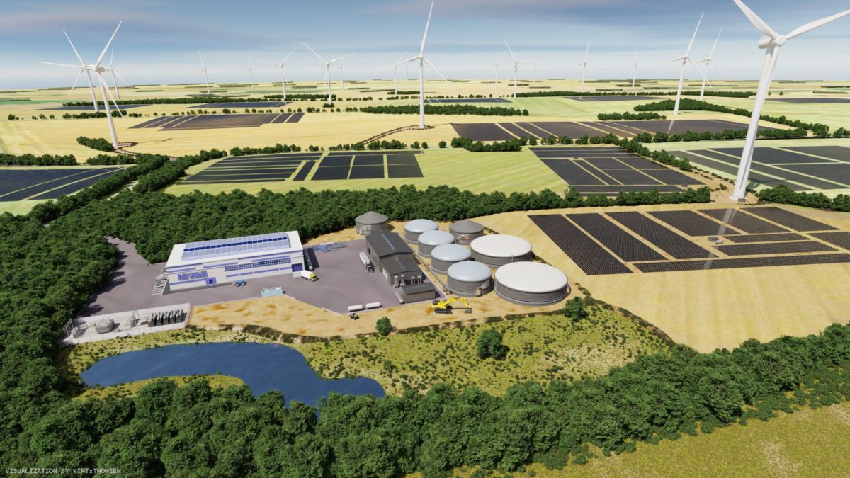 pvmagazine's tweet photo. Hybrid wind-solar complex under development in Denmark: Eurowind Energy is building wind-solar capacity at five onshore energy centers and is also considering hydrogen electrolysis. It says each of the sites willโฆ https://t.co/hQ1THT8Sww #solarenergy #solar #sustainability https://t.co/rBiVF8g4d9