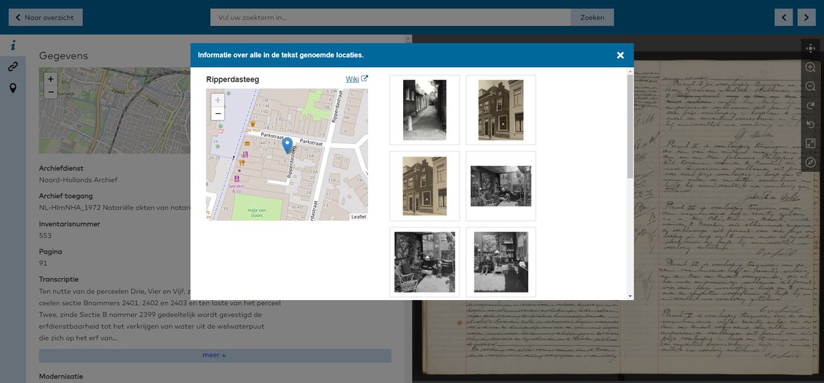Nu live: archieveninbeeld.nl maakt historische transcripties en locaties doorzoekbaar m.b.v. Artificial Intelligence. Een samenwerking van @Aincient Picturae <a href="/SiouxSource/">Sioux Technologies</a> @mmmenno <a href="/NA_Archief/">Nationaal Archief</a> <a href="/stadsarchief/">Stadsarchief Amsterdam</a> <a href="/NHArchief/">NHArchief</a> #AI #NER #opendata #velehanden @NHLBI_SBIR