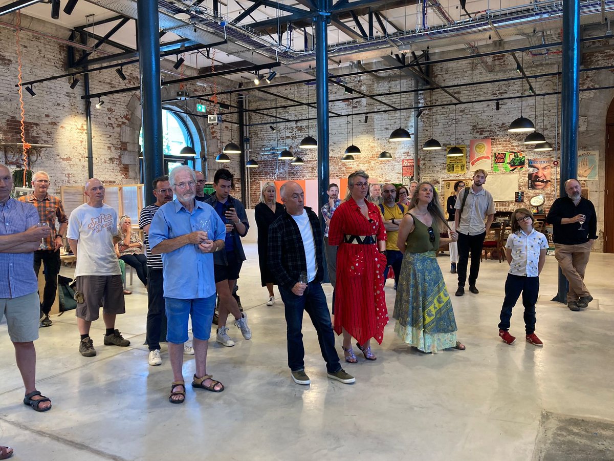 Creative_Kernow's tweet photo. A few more snaps from the #BillsAttic virtual experience launch in @TheMarketHallUK Plymouth yesterday evening. @fionawotton @CathyMager #ScottFletcher https://t.co/SycxEacwlX