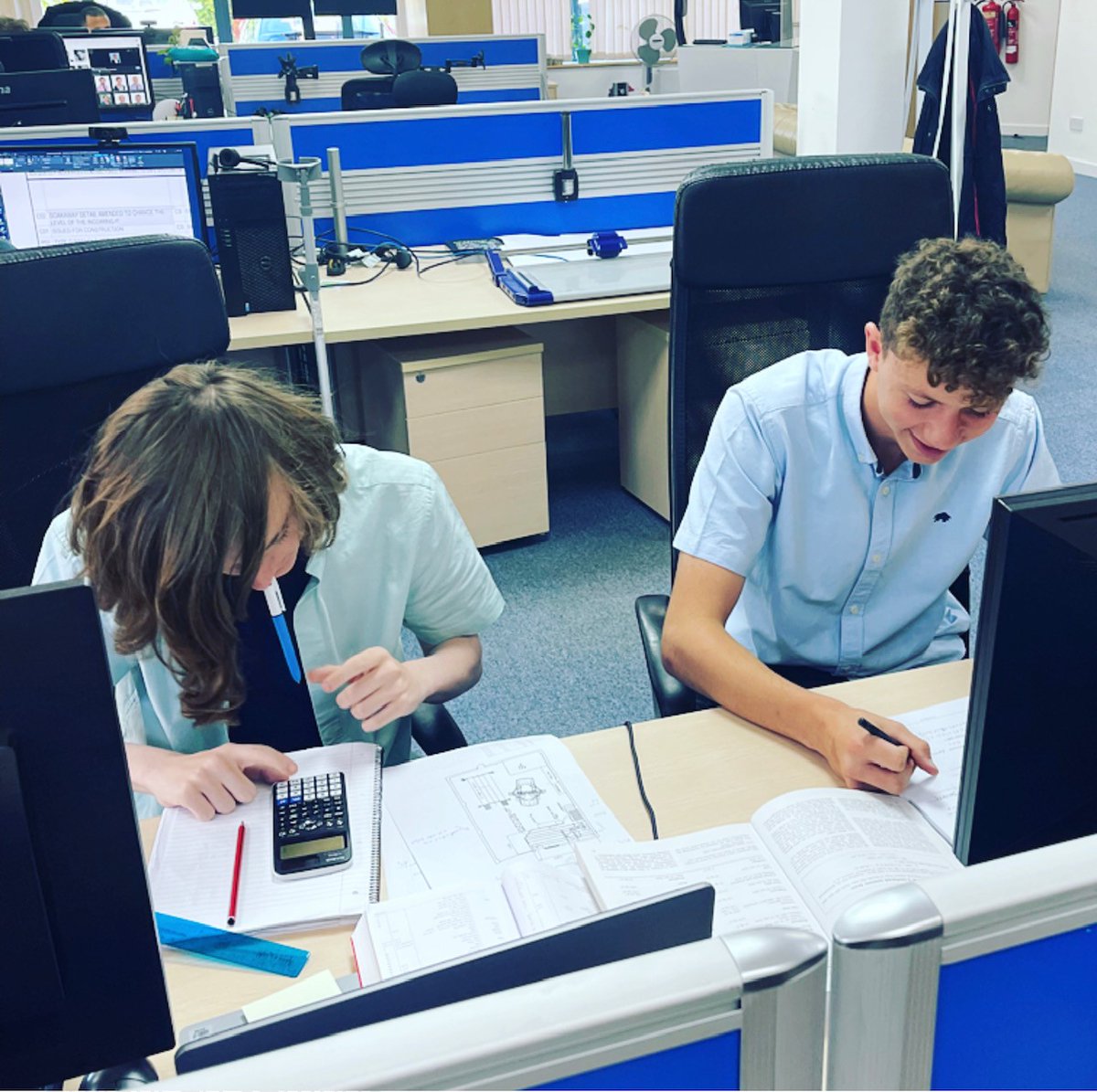 We've loved having our placement students with us this week. Frank Mccann and Noah Page with the engineering team &amp; Teagan Davidson with the finance &amp; marketing team, all three are from local schools St Katherines &amp; Clevedon. Thanks for your hard work guys, it's been a pleasure!