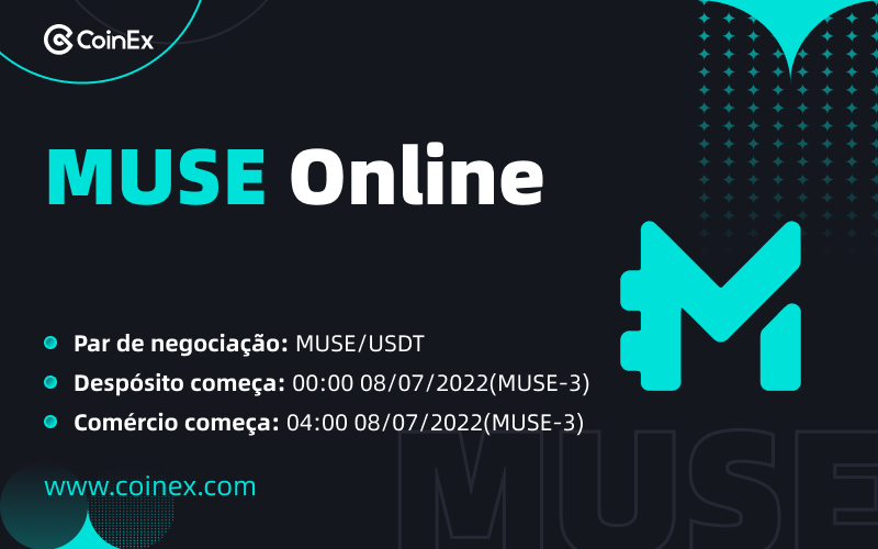 CoinexPortugues's tweet photo. 🚀 Nova Listagem $MUSE

📅 00:00, 8/7/2022(GMT-3)

O Muse DAO se concentra na criação de aplicativos descentralizados (DAPPS) para promover o espaço NFT.

🔗https://t.co/JPIRNM80vV

#CoinEx #MUSE https://t.co/cy2w1rywiJ