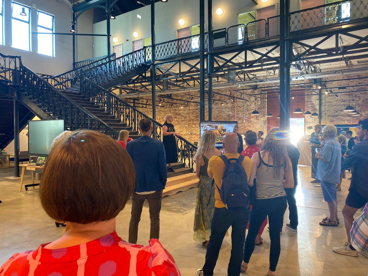 Creative_Kernow's tweet photo. A few more snaps from the #BillsAttic virtual experience launch in @TheMarketHallUK Plymouth yesterday evening. @fionawotton @CathyMager #ScottFletcher https://t.co/SycxEacwlX