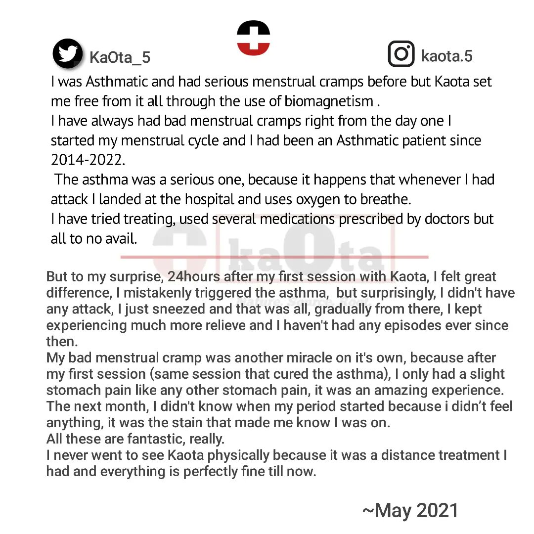 Arole_Biomagnet's tweet image. Both my name and my profession are quite strange, but both move things and change narratives.

I&apos;m a strong advocate of &quot;there are no incurable diseases&quot; and I&apos;ve been achieving that since day 1. 

I&apos;m KaOta and I&apos;m a #Biomagnetic physician, I treat people with magnets 🧲.