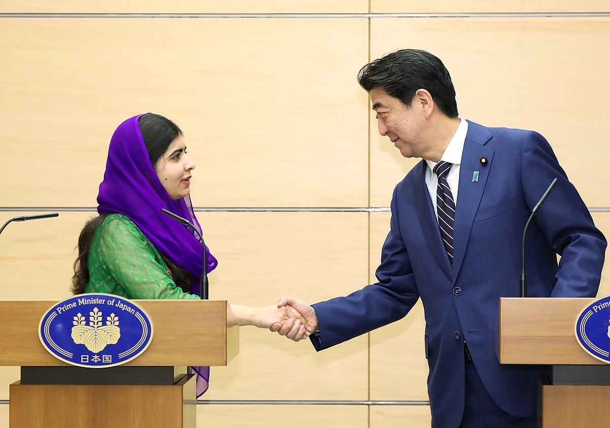 Sending my deepest condolences and prayers to Shinzo Abe's family, friends, colleagues and the Japanese people. I am shocked and saddened by his assassination. I will always remember his hospitality, kindness and personal support for girls' education and equality.