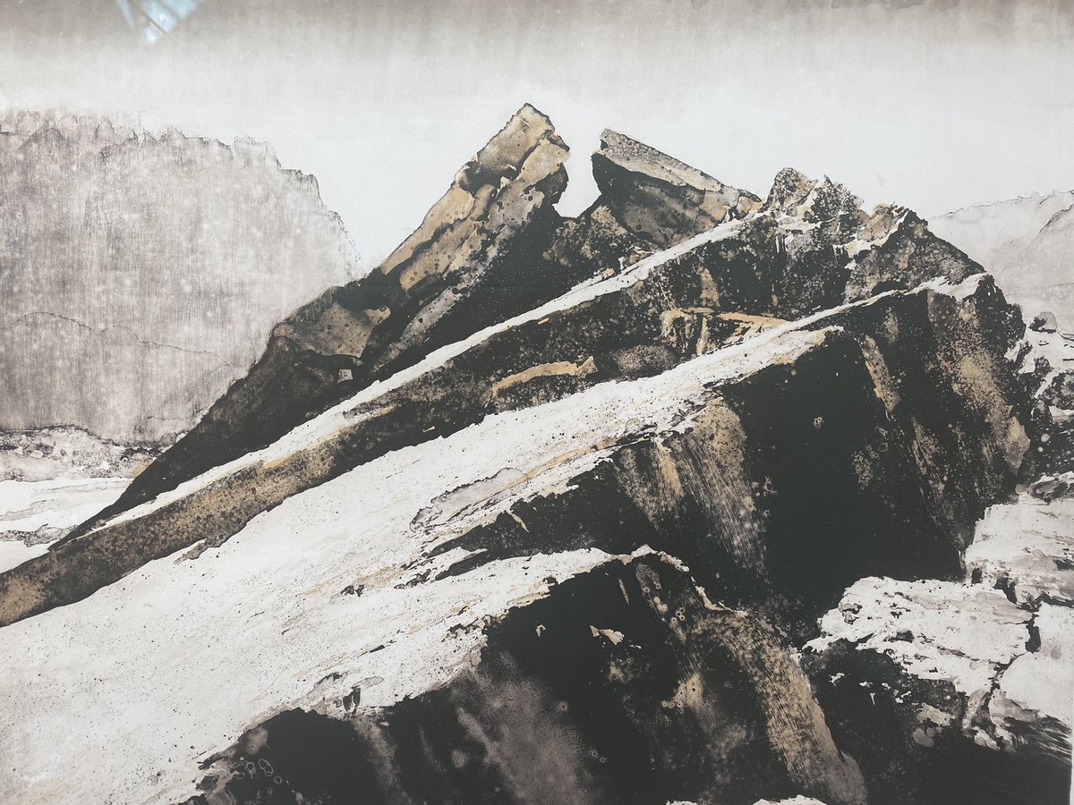 Amazing artwork (and my ice(berg)-keel scoured thin sections!) displayed at “Earth: Digging Deep in British Art 1781-2022” <a href="/RWABristol/">RWA Bristol</a> <a href="/uniofbrighton/">University of Brighton</a> <a href="/BrightonUniGeo/">Uni of Brighton - Geography & Environment</a> @EmmaStibbon @NathalieRWA Private view #RWAEarth