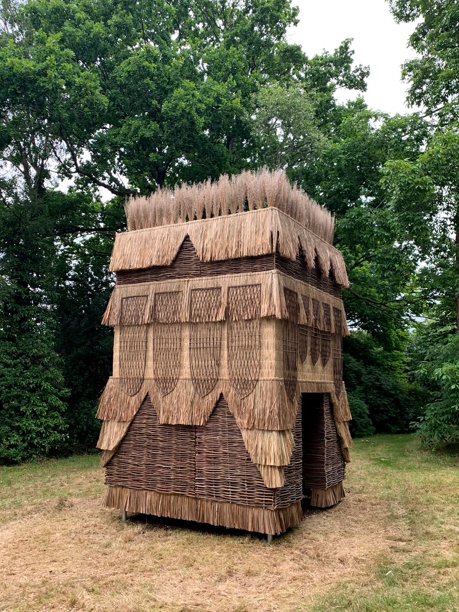 fleafolly's tweet photo. It took the two of us 12 days to build it but the False Banana Pavilion, our homage to the Enset is now open to the public as part of @wakehurst_kew Nourish summer series…Go check it out!!! Thanks to everyone who helped make this happen. More images over on Instagram... https://t.co/cl6fiVumPu