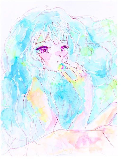 夏色
#イラスト #透明水彩 #絵描きさんと繋がりたい #art #illustration #watercolour 