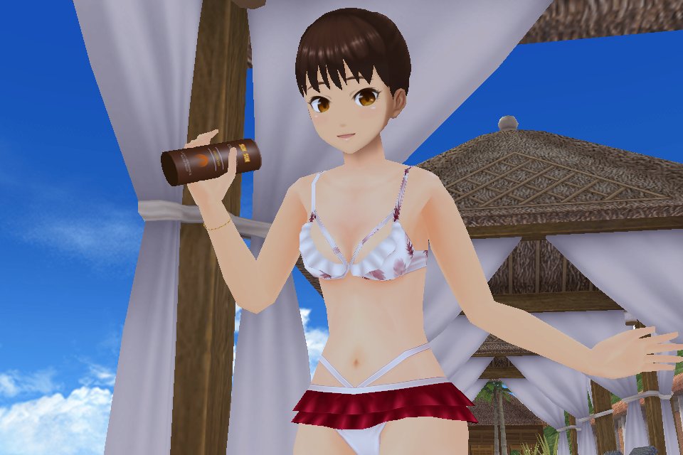 sgs_pr's tweet photo. 【新作水着購入特典 VR対応 サマー���ーン登場！】

毎年恒例《サマーシーン2022》登場モシュ!!
全４種類のシーンがありモシュよ！

インフィニティプールから水平線を眺めたり 夜景を見ながら食事をしたりできモシュ！
今年もメンバー達と一緒に過ごす夏休み を満喫してほしいモシュ～!

#スクスト2 https://t.co/NW9dzREU7J