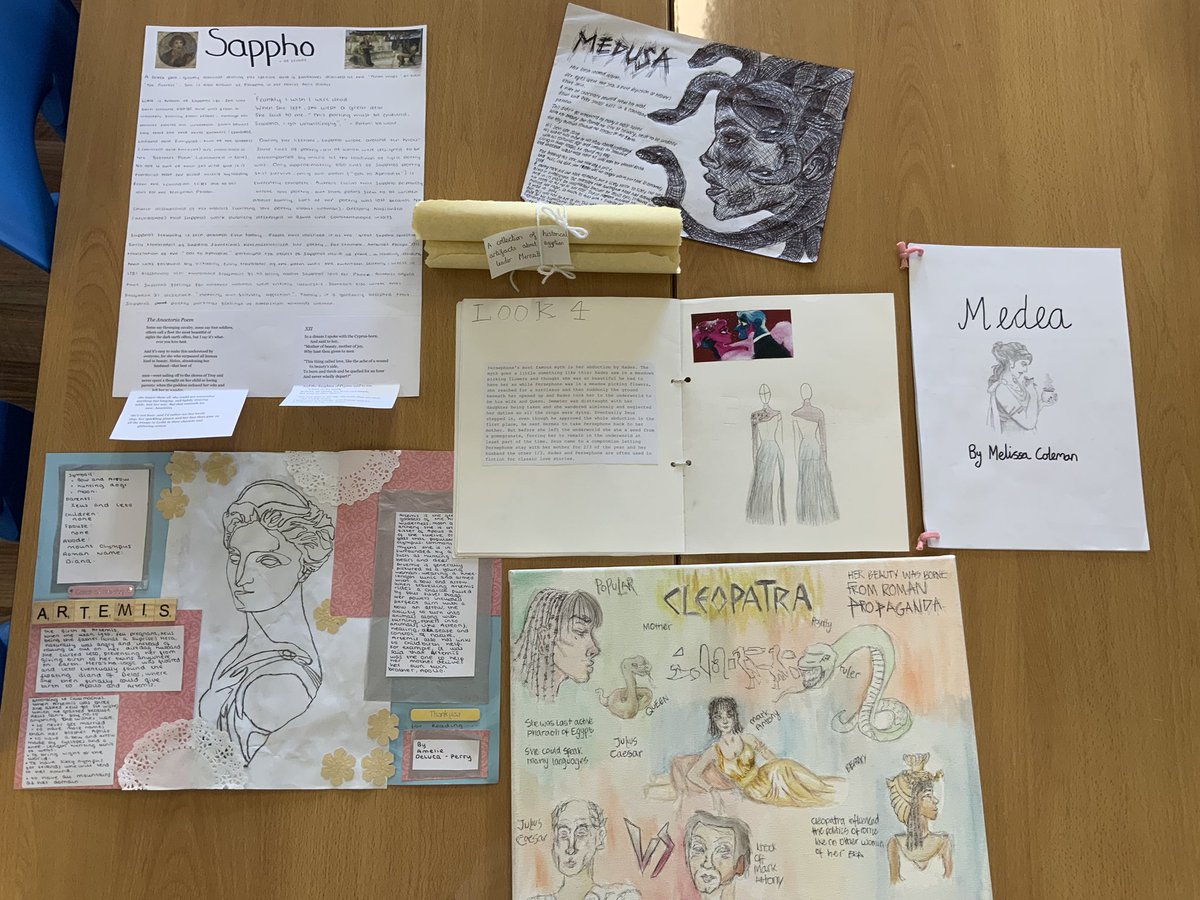To round off a wonderful year in Classics at BHG, the Year 10 Latinists created some spectacular artifacts on ancient women #classicstwitter