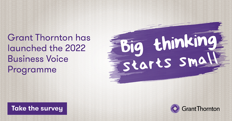 Take the <a href="/GrantThorntonIE/">Grant Thornton Ire</a> 2022 Irish Business Voice Programme Survey and have your voice heard!

It takes no more than 10mins👉surveys.grantthornton.ie/s/2022-Busines…

The survey will close on Monday 11 July.

#Kildare #Business #Support #BeHeard