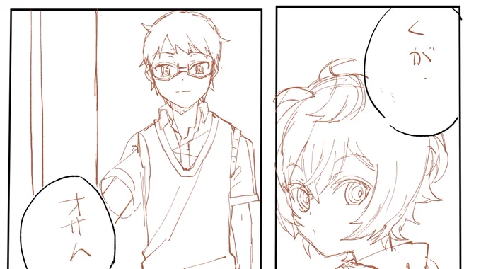 体調のせいでようやく七夕漫画下書き始めた_φ(‾ー‾ ) 