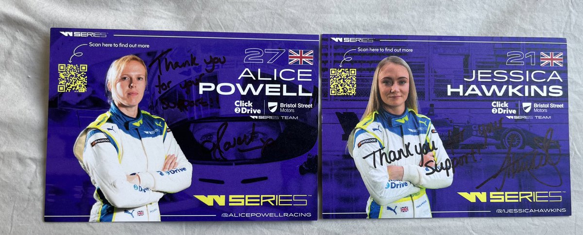 WIN SIGNED DRIVER CARDS 😎 

@BristolStMotors drivers <a href="/alicepowell/">Alice Powell</a> &amp; <a href="/1JessicaHawkins/">Jessica Hawkins</a> have signed some driver cards for us to giveaway. 

To be in with a chance to win, all you need to do is follow us, like and retweet. 

Winner announced 18.07. Open to Europe.