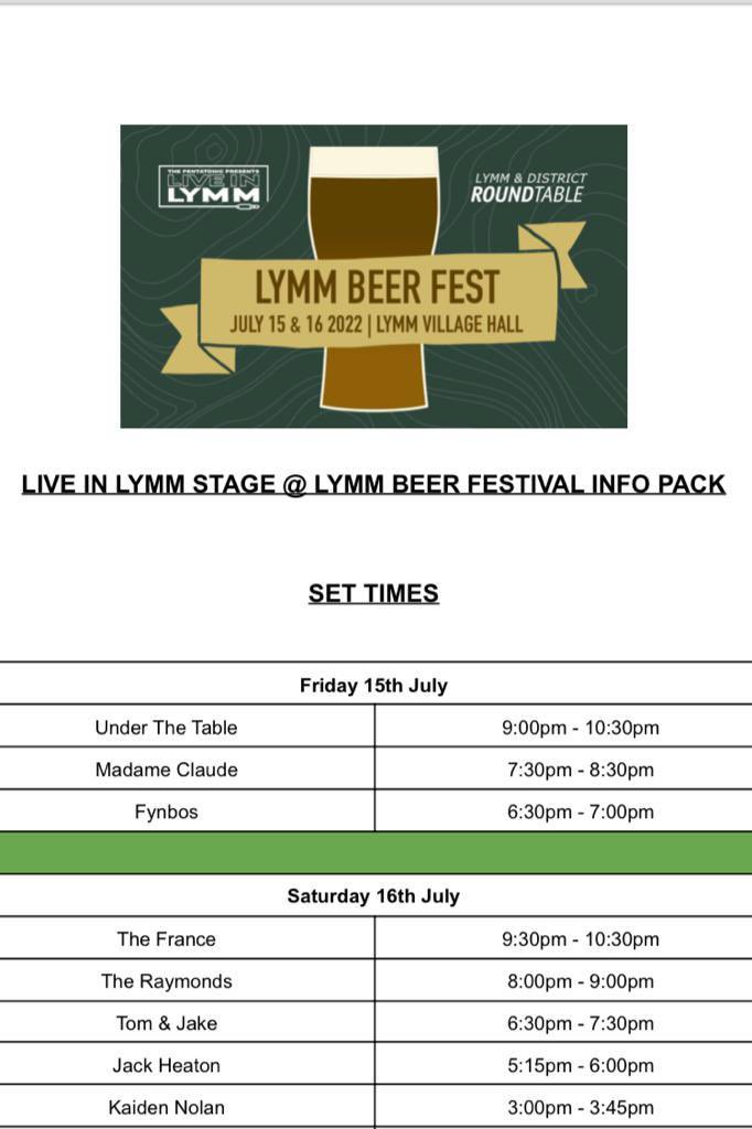 Lymm Charity Beer & Gin Festival tweet media