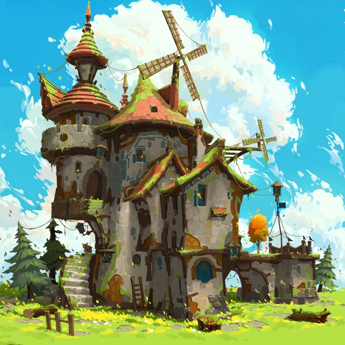 「windmill」 illustration images(Latest)