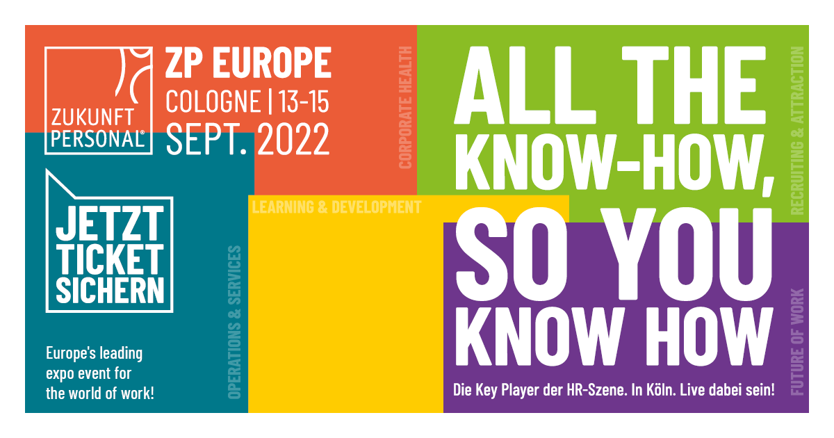 ZP_Universe's tweet photo. #ZPEurope
13. bis 15. September 2022 ist die HR-Community auf der ZP Europe in Köln
“All the know-how, so you know how” lautet unser Claim für dieses Jahr und damit versprechen wir nicht zu viel. Überzeugen Sie sich selbst und sein Sie dabei: https://t.co/k7ieZOkrok
#zp365 https://t.co/1NHabuqy4Y