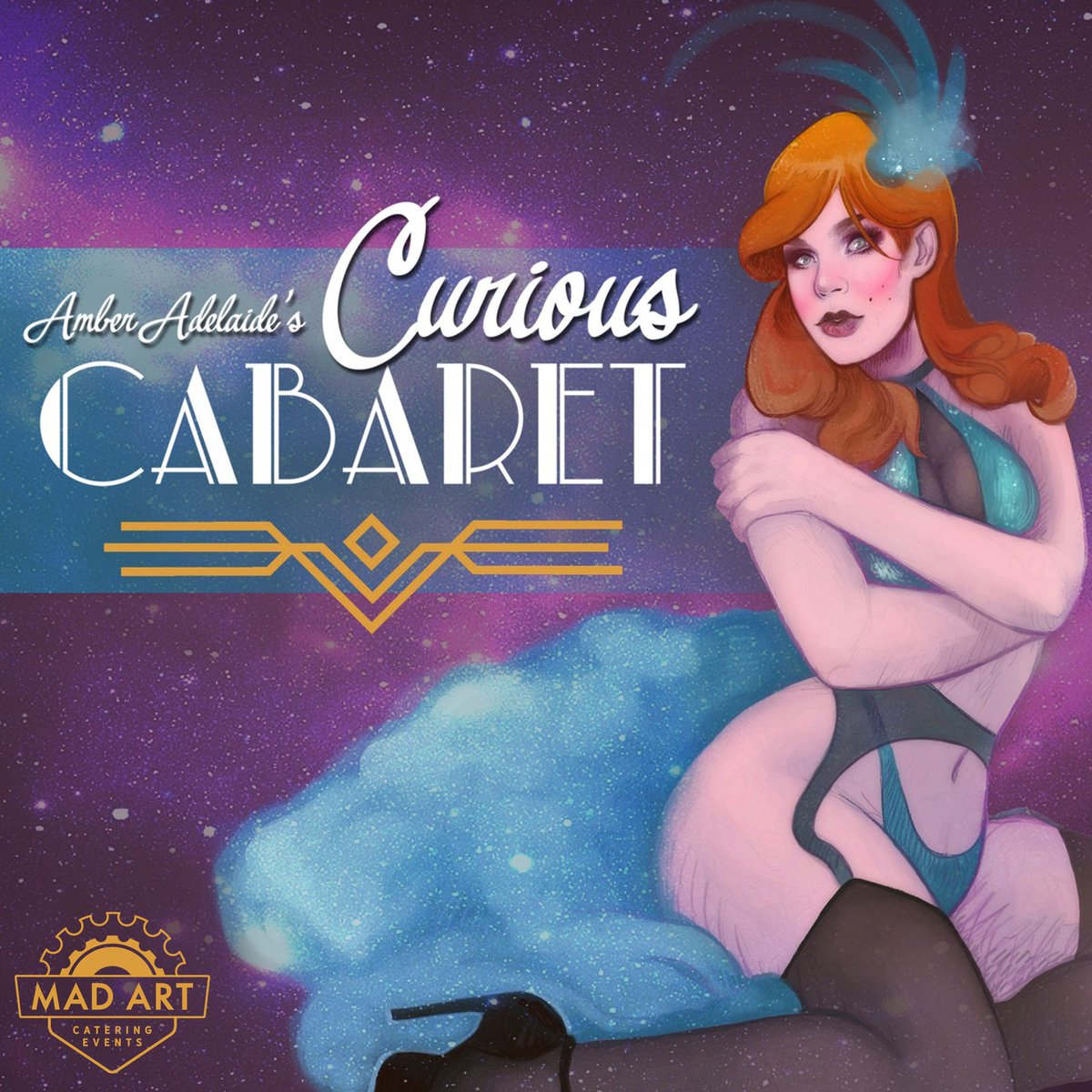 Amber Adelaide's Curious Cabaret returns to Mad Art Gallery on Friday!  Join us for an incredible evening of fun, whimsy, and curiosity.