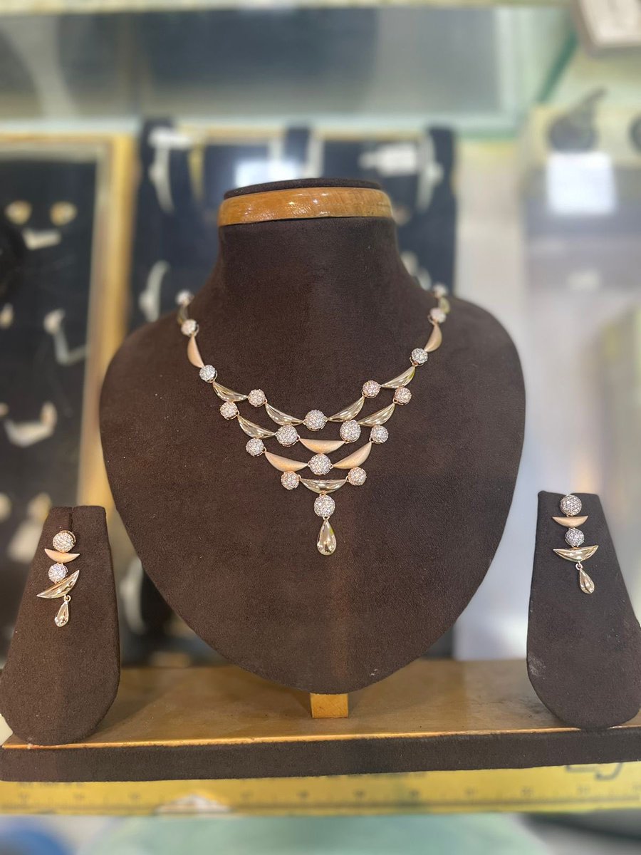 seajewels2015's tweet photo. Make an everlasting impression, Flaunt the Rose Gold Necklace set by Sea Jewels … . . . . . . . . . . . https://t.co/yI37Y1bJWo