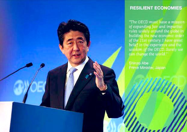 On this sad day we recall <a href="/AbeShinzo/">安倍晋三</a>’s 2014 visit to <a href="/OECD/">OECD ➡️ Better Policies for Better Lives</a> as Chair of our Ministerial Meeting &amp; #OECDForum 🇯🇵, his commitment to international co-operation &amp; #OECD role in recovery from #Tsunami &amp; #Fukushima &amp; to promotion of #wellbeing 

#RIPShinzoAbe