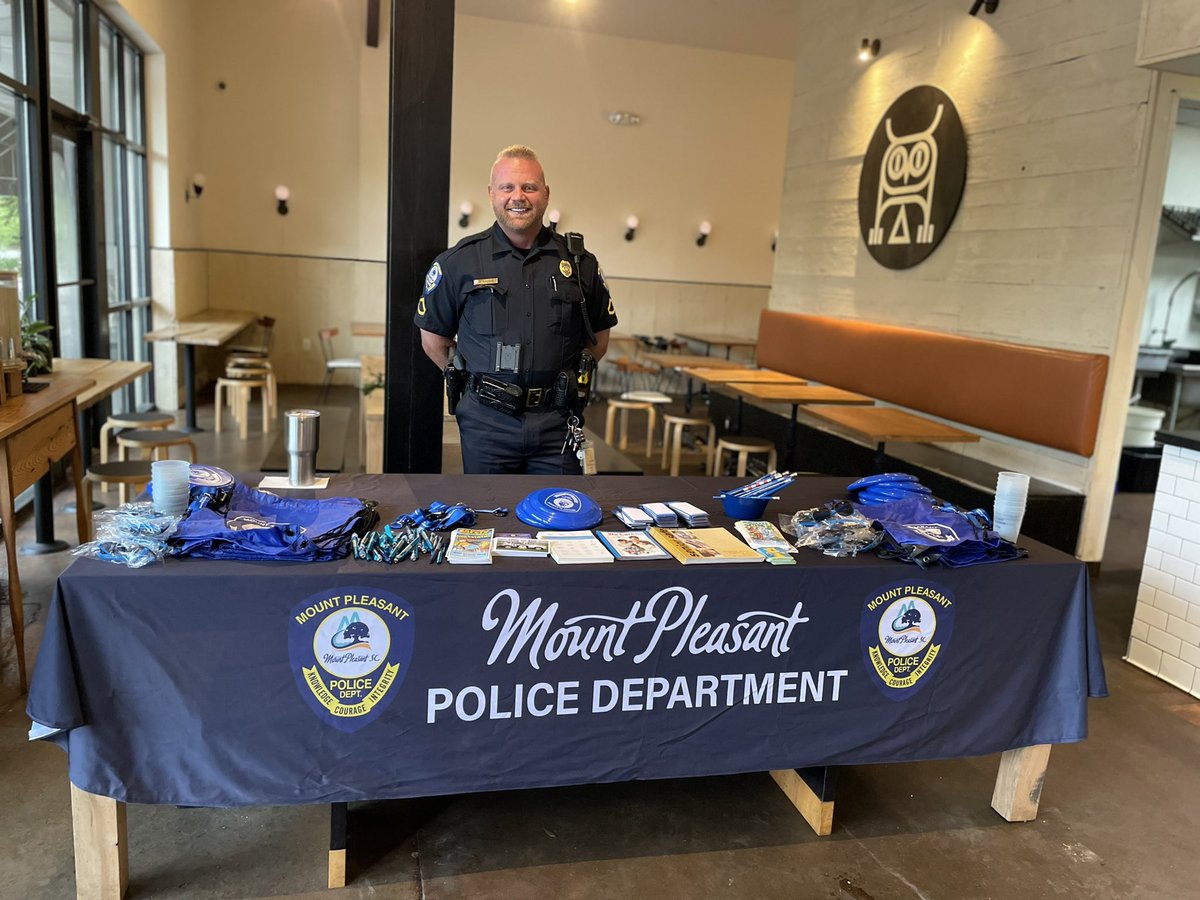MountPleasantPD's tweet image. Come out to Second State Coffee at 766 S Shelmore Blvd for our Next Coffee with a Cop event today. We get started at 8 and will be here until 11. See you there!